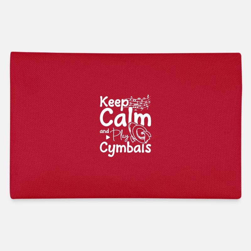 Keep calm and play cymbals Federtasche