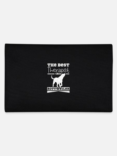 Le meilleur thérapeute est mon rottweiler - Trousse - noir - Dos