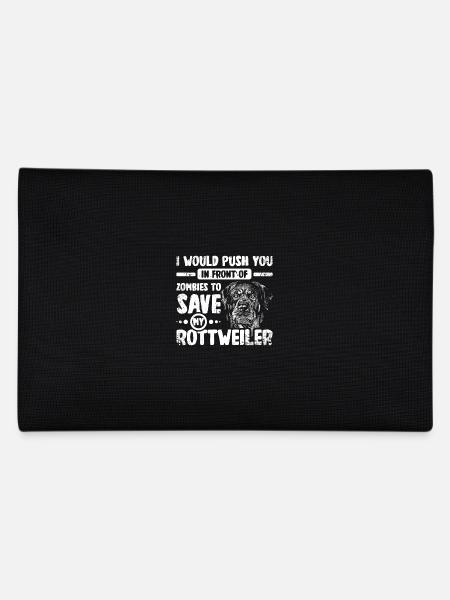 Je te pousse devant les zombies pour sauver mon rottweiler - Trousse - noir - Dos
