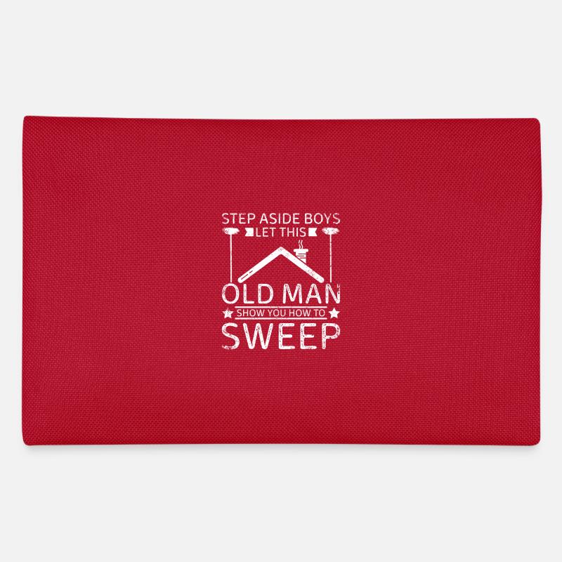 Ramoneur de vieil homme vous montrer comment ramoner Trousse
