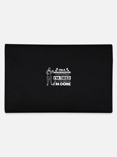 Housekeeper I stop when I'm done - Pencil Case - black - Back