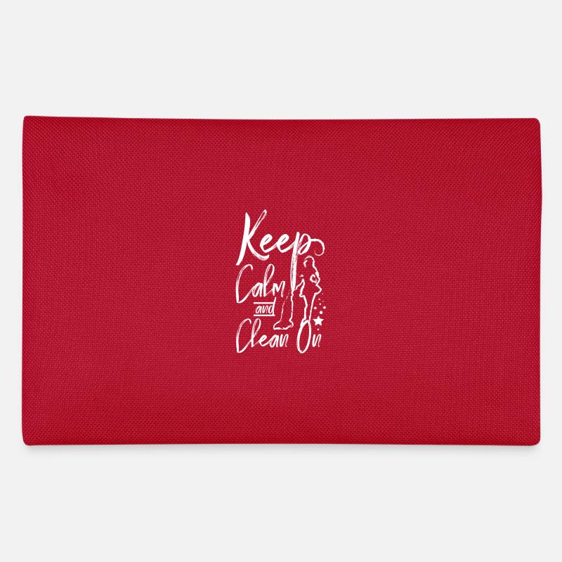 Housekeeper keep calm and clean on Federtasche