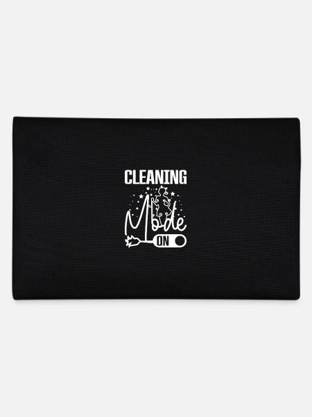 Housekeeping cleaning mode on - Pencil Case - black - Back