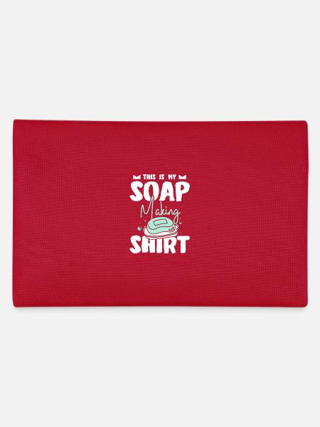 This is my soap making - Federtasche - Rot - Hinten