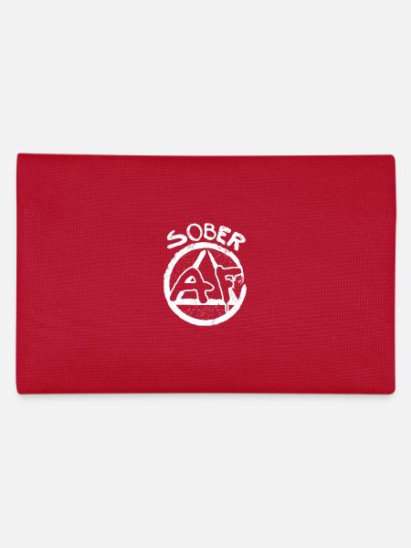Sobriety Sober AF - Pencil Case - red - Back