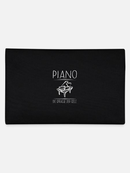 Piano Musician Piano Language of the Soul Piano - Pencil Case - black - Back