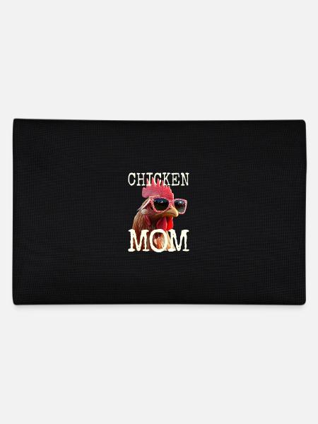 Poulet Maman Poulet Maman Femme du fermier Poules Fête des mères - Trousse - noir - Dos
