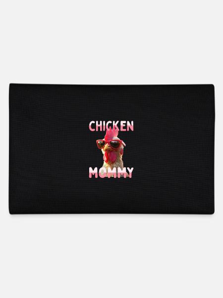 Poulet Maman Poulet Maman Femme du fermier Poules Fête des mères - Trousse - noir - Dos
