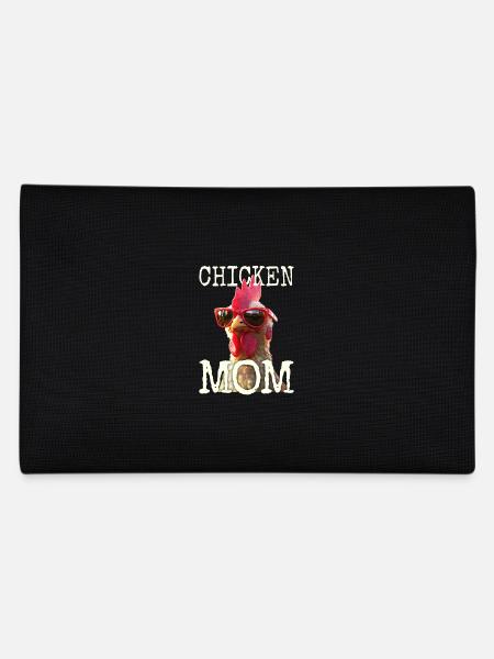 Poulet Maman Poulet Maman Femme du fermier Poules Fête des mères - Trousse - noir - Dos