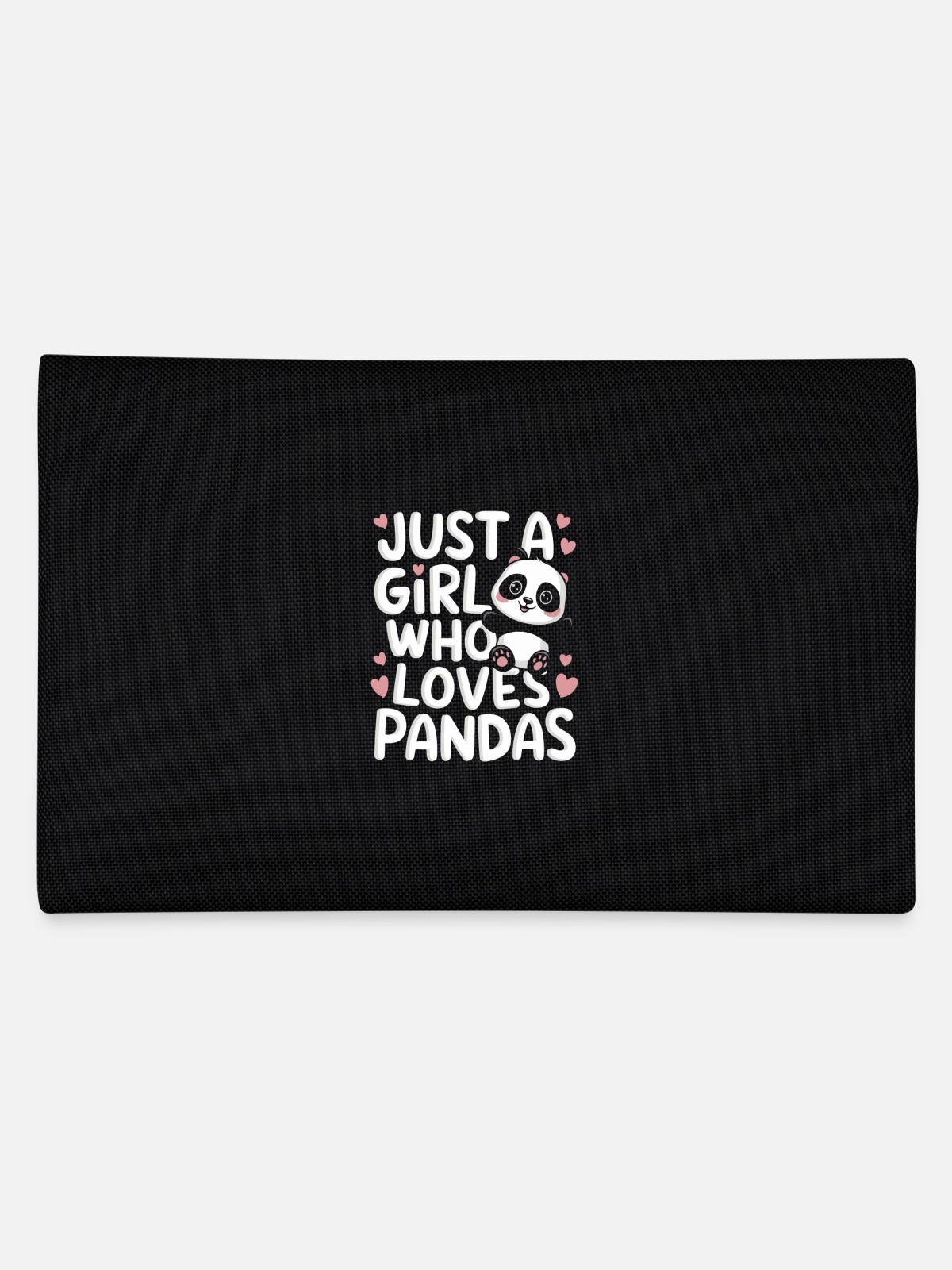 Pandabär Panda Tier Pandas - Federtasche - Schwarz - Hinten