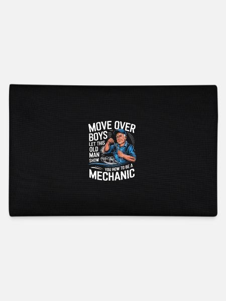 Mechanic Mechanic Workshop - Pencil Case - black - Back
