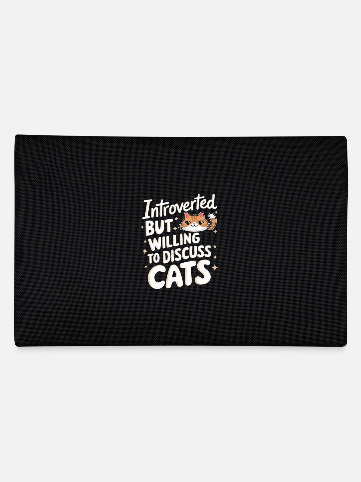 Introvert, antisocial, introvert - Pencil Case - black - Back