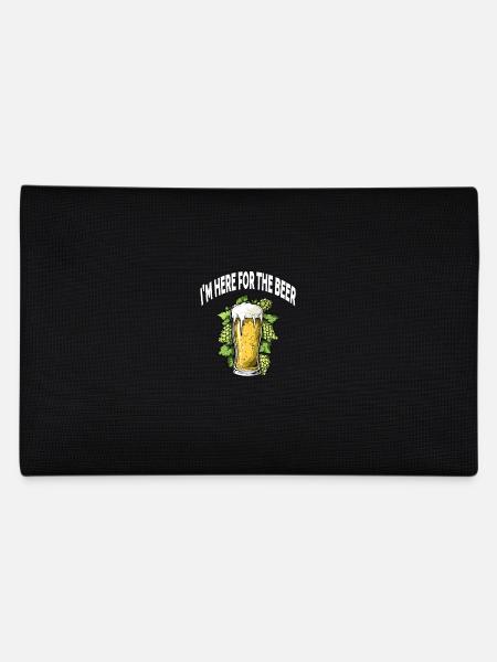 Bière drôle JE SUIS ICI POUR LA BIÈRE - Trousse - noir - Dos
