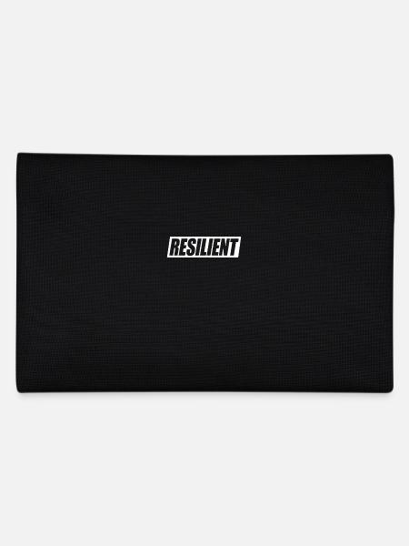 Resilient Mental Health Motivation Resilience - Pencil Case - black - Back