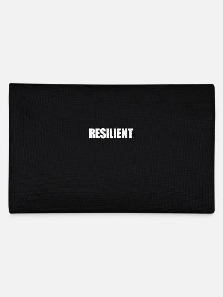 Resilient Mental Health Motivation Resilience - Pencil Case - black - Back