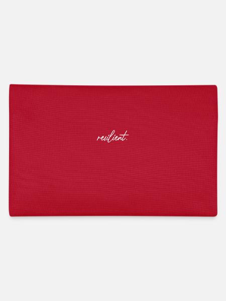 Resilient Mental Health Motivation Resilience - Pencil Case - red - Back