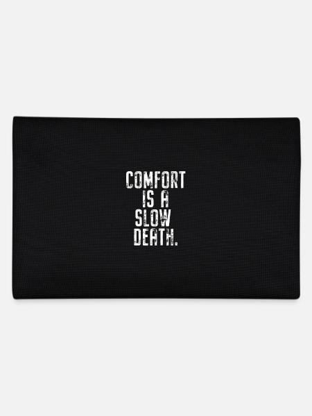 Comfort Is A Slow Death Training Laufen Fitness - Federtasche - Schwarz - Hinten
