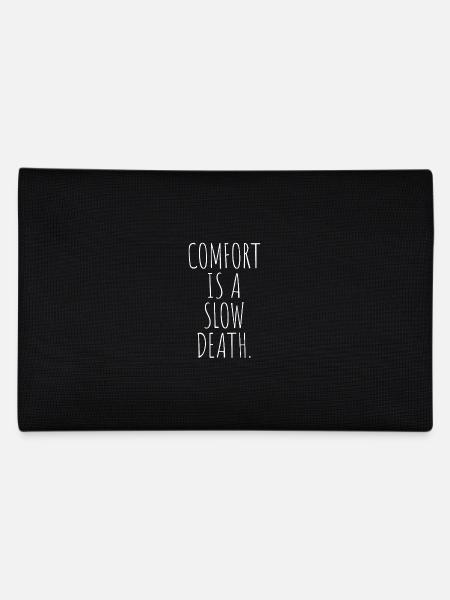 Comfort Is A Slow Death Training Laufen Fitness - Federtasche - Schwarz - Hinten