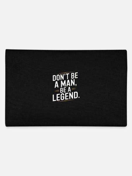 Don't Be A Man Be A Legend Mann Vatertag Legende - Federtasche - Schwarz - Hinten