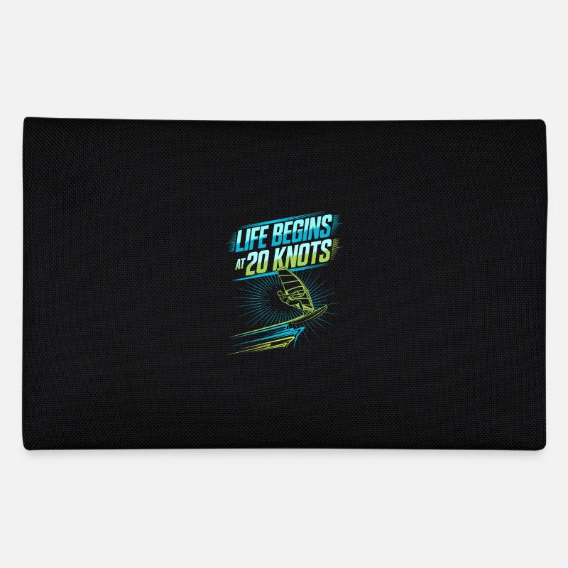 Windsurfing Life Begins At 20 Knots Windsurfer Federtasche