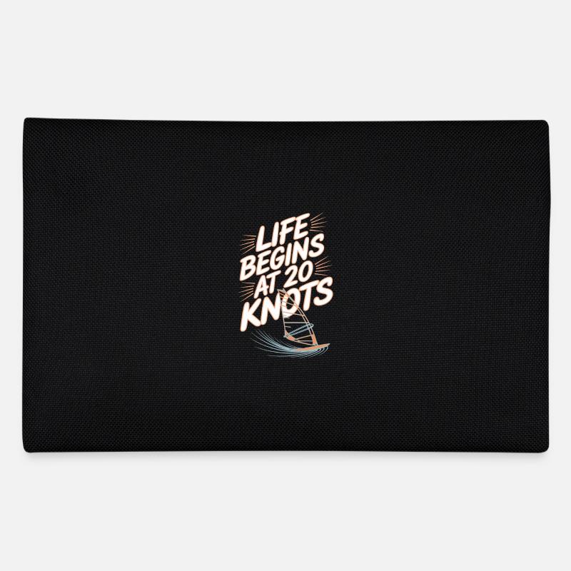 Windsurfing Life Begins At 20 Knots Windsurfer Federtasche