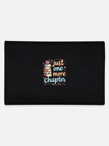 Just One More Chapter Book Reading - Book Lover - Pencil Case - black - Back