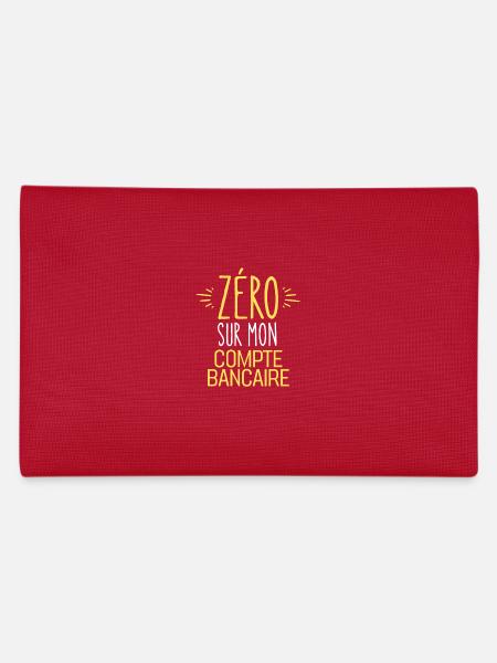 ZERO Sur Mon Compte Bancaire - Trousse - rouge - Dos