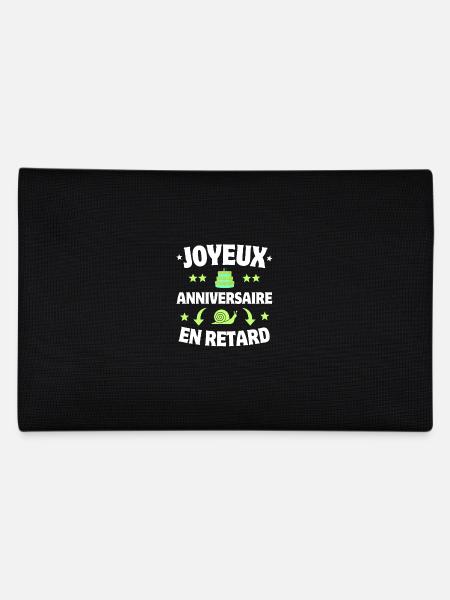 Joyeux Anniversaire en Retard Escargot - Trousse - noir - Dos