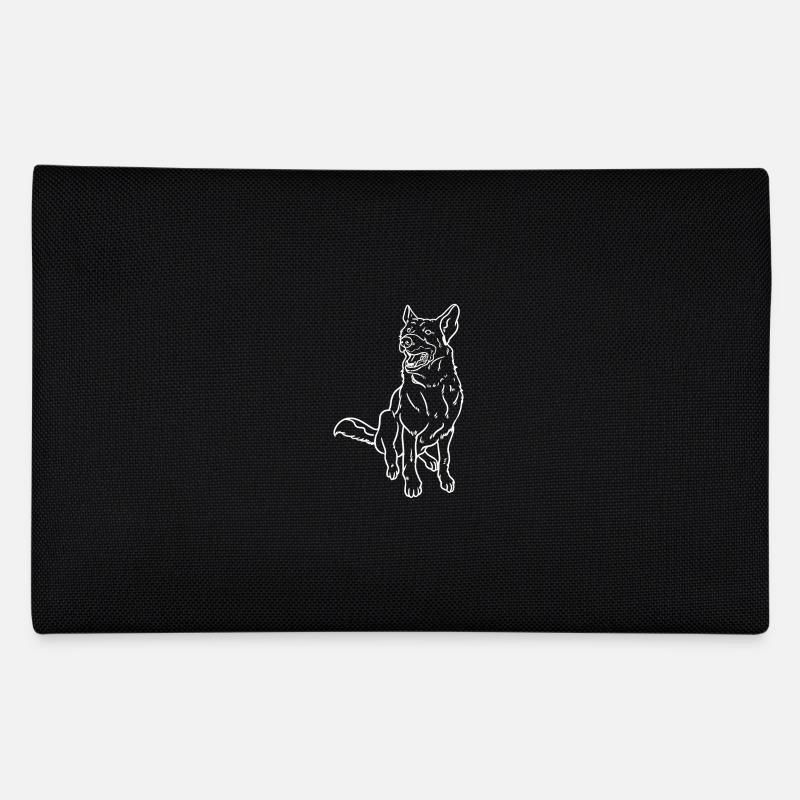 Deutscher Schäferhund Zeichnung - Federtasche - Schwarz