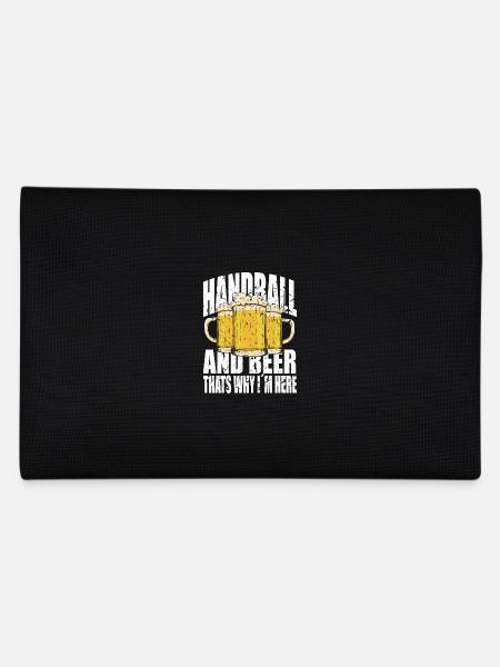 Handball and beer saying funny - Pencil Case - black - Back