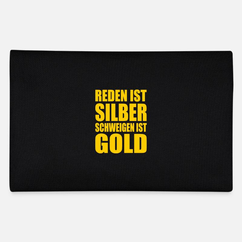 reden ist silber schweigen ist gold Federtasche