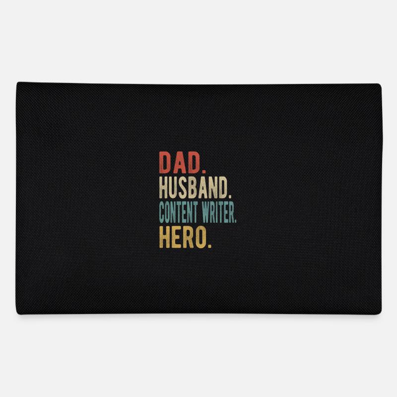 Content Writer Papa Ehemann Held Federtasche