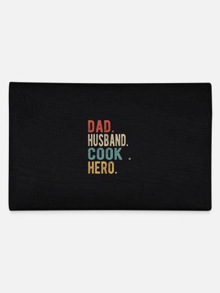 Cook Dad Husband Hero - Pencil Case - black - Back