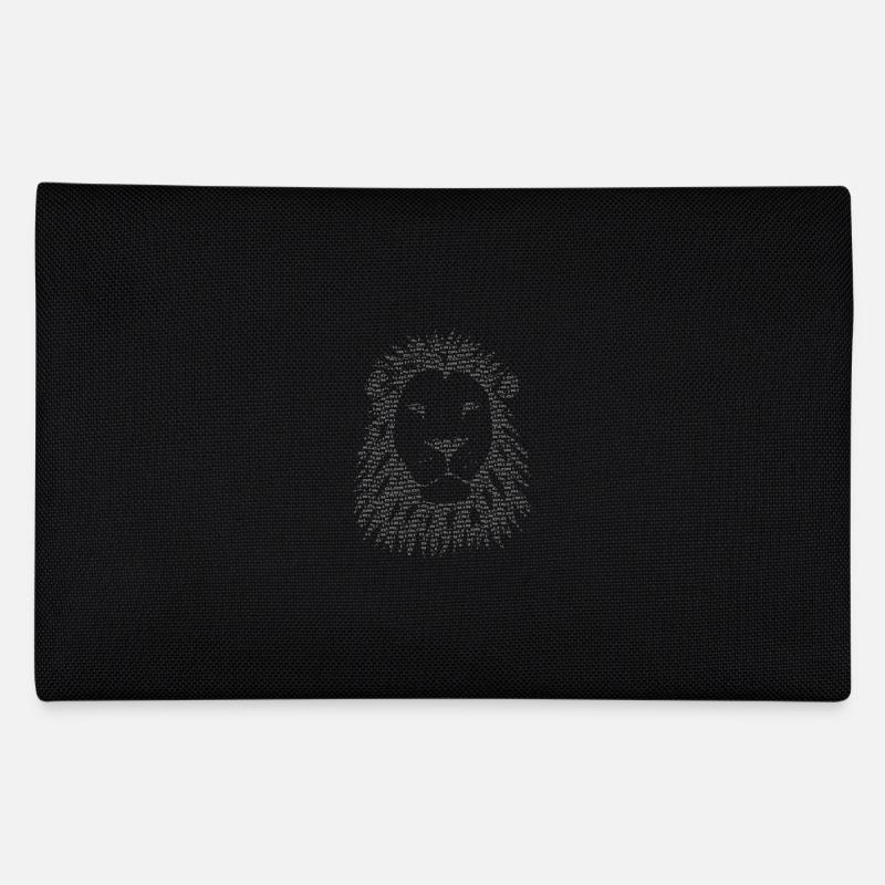 art lion crinière étiquette de conception Trousse