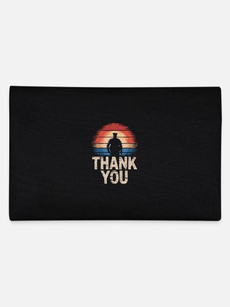 Veteran Military Soldier - Pencil Case - black - Back