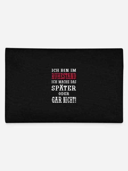 Ich bin im Ruhestand - Federtasche - Schwarz - Hinten