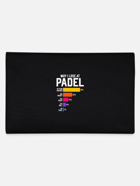 Comment se fait-il que je perde en Padel - Paddle Tennis Funny - Trousse - noir - Dos