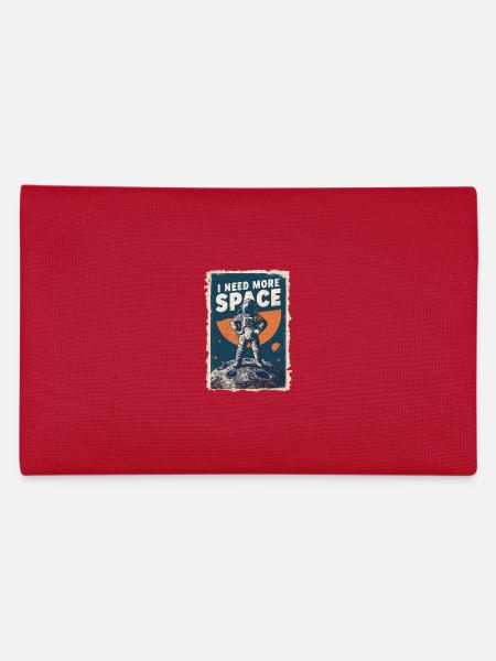 I Need More Space Astronaut Motif - Pencil Case - red - Back
