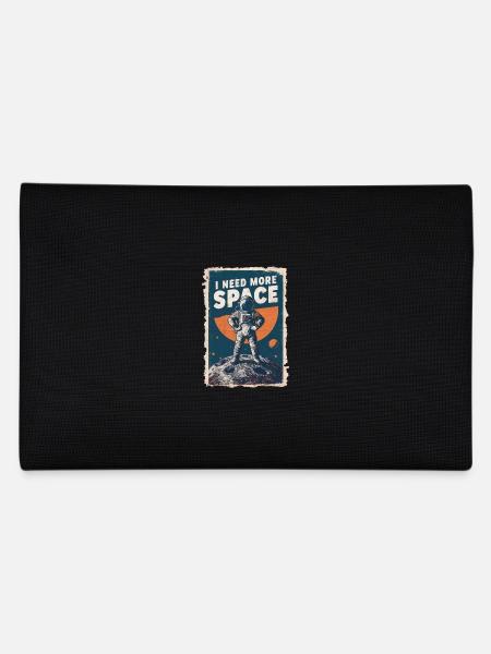 Ich Brauche Mehr Platz Astronautenmotiv - Federtasche - Schwarz - Hinten