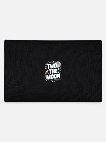 Second Birthday Space Celebration - Pencil Case - black - Back