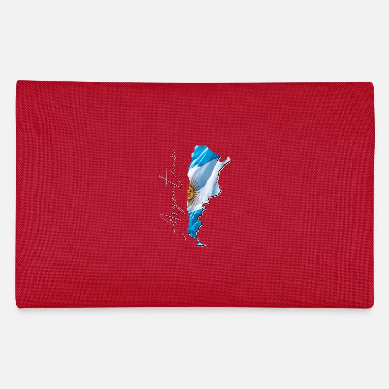Drapeau de l’Argentine sur la carte de l’Argentine FR Trousse