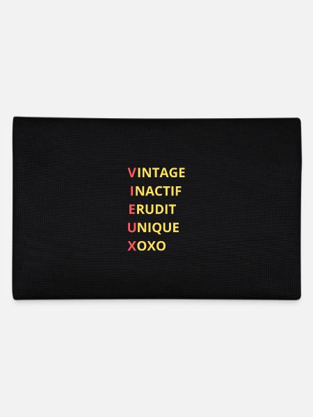 VIEUX Définition Senior Humour - Trousse - noir - Dos