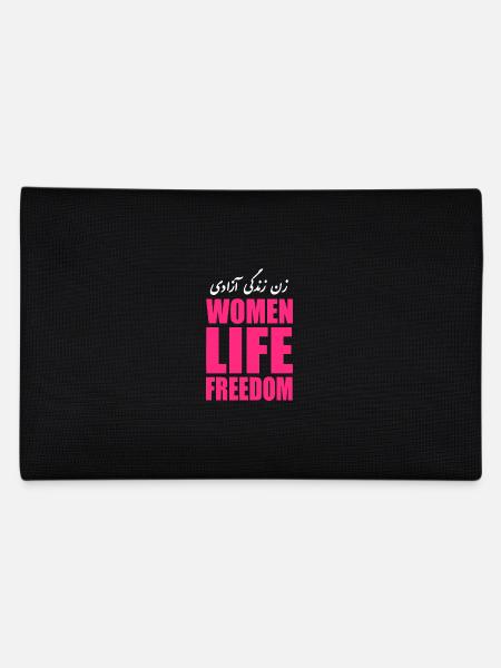 Women life freedom - Federtasche - Schwarz - Hinten