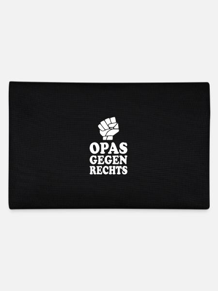 Opas gegen rechts - Federtasche - Schwarz - Hinten