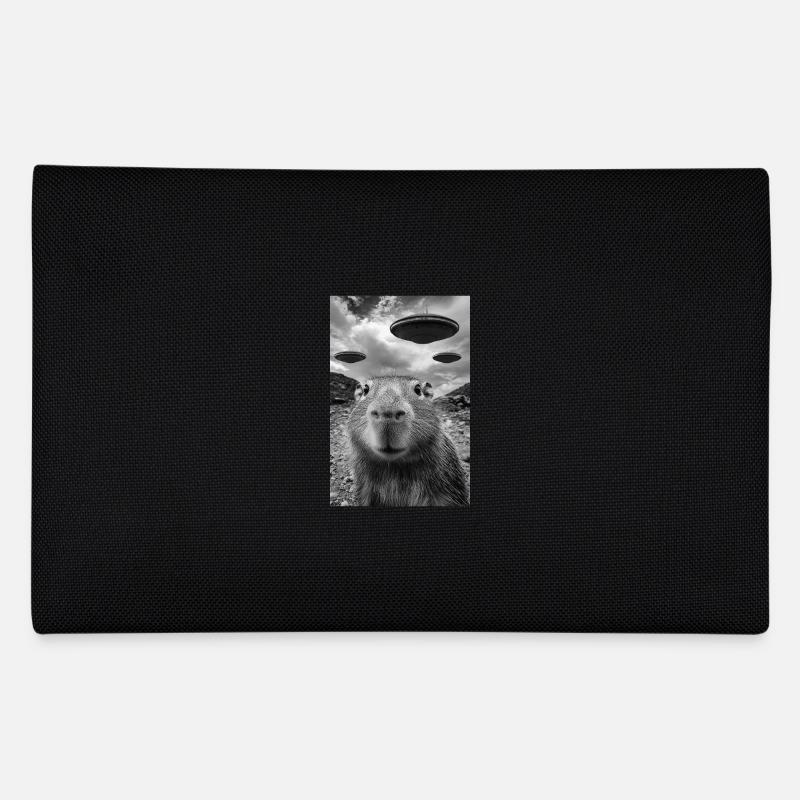 Lustiges Capybara Selfie UFOs Alien Federtasche
