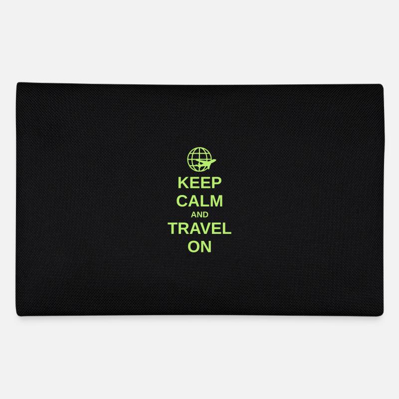KEEP CALM AND TRAVEL ON Federtasche