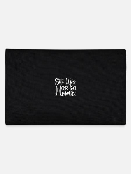 Gym Junkies Sit-Ups Or Go Home Calisthenics - Pencil Case - black - Back