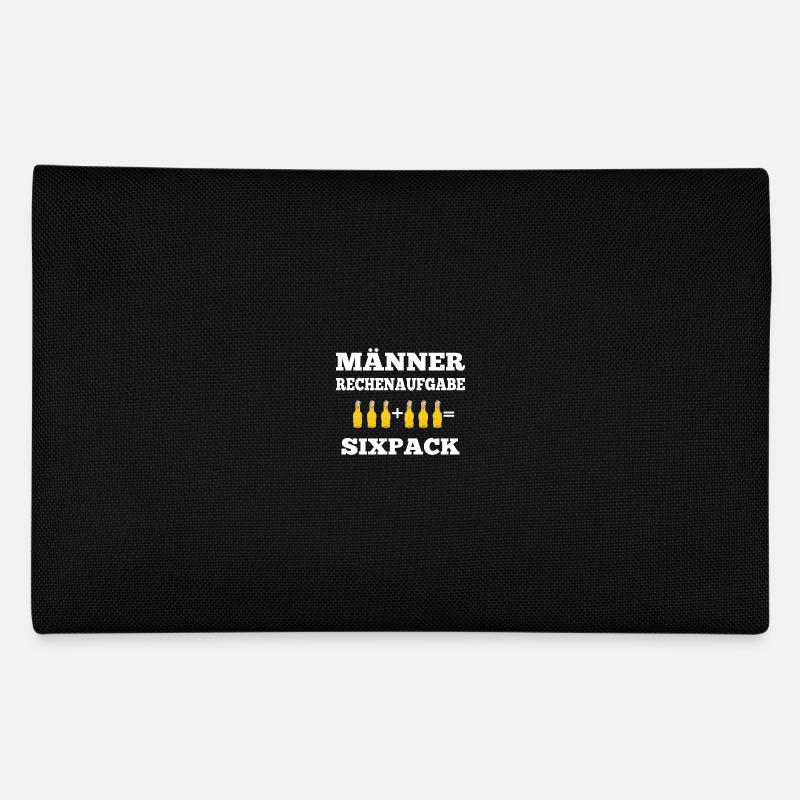 Beer Math Task Men Six Pack Beer Saying - Trousse - noir