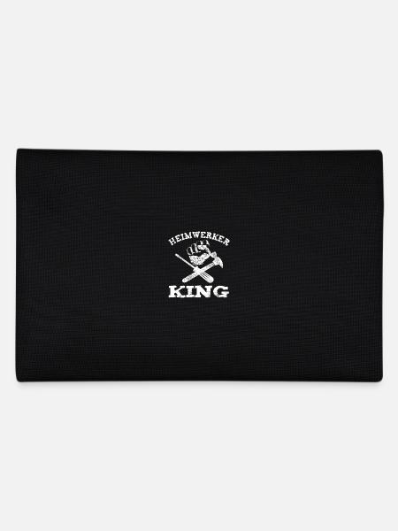 Opa Heimwerker King Bastler Papa Männer Vatertag - Federtasche - Schwarz - Hinten