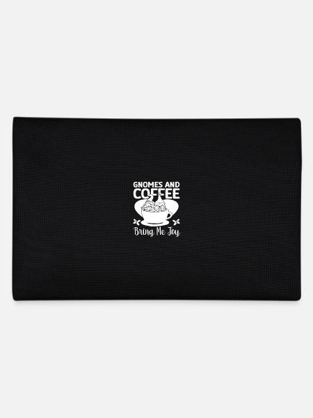 Gnome Costume Men Coffee Make Me Joy Gnome - Pencil Case - black - Back